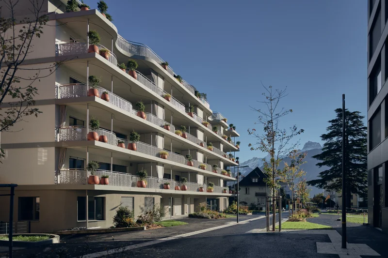 Architecture du projet Les Glycines - vue 5, Monthey (VS)